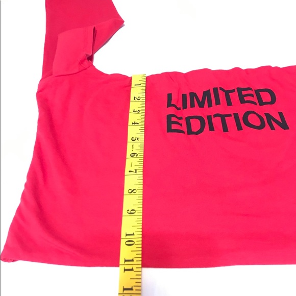 FASHION NOVA- Red Crop Top Long Sleeve - Picture 6 of 8